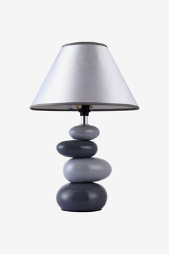 grey side lamp