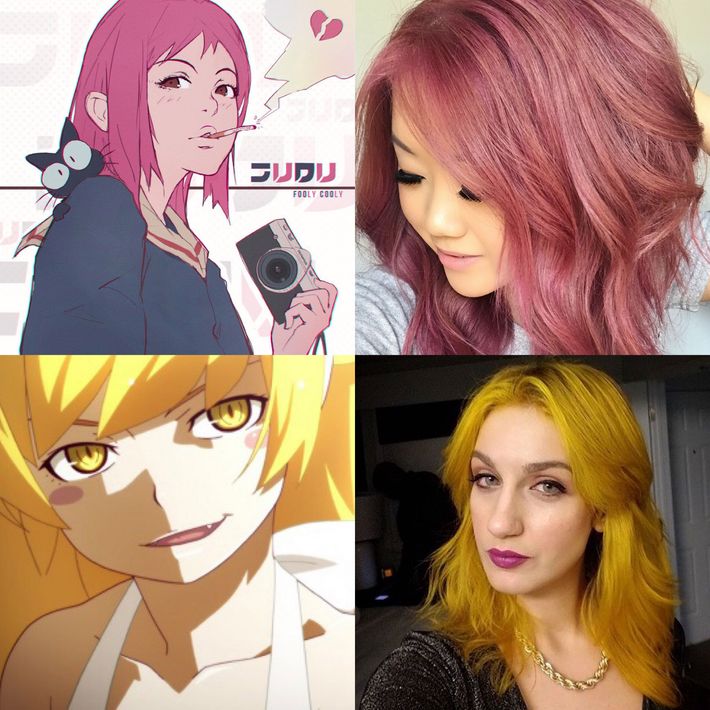 The Offbeat Split Hair Colour Trend Inspired By Anime Culture  Feminain