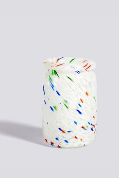 Hay Roll-Neck Splash Vase (White Dot)