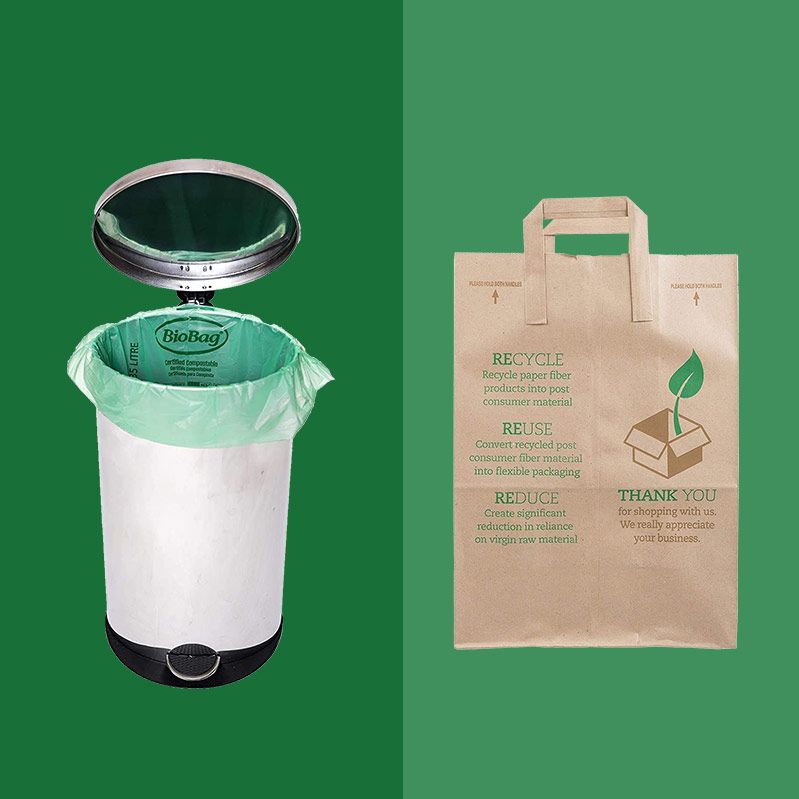 Green Details about   100PC Biodegradable Compost Bags Eco-Friendly Trash Bag 3 Gallon Capacity 