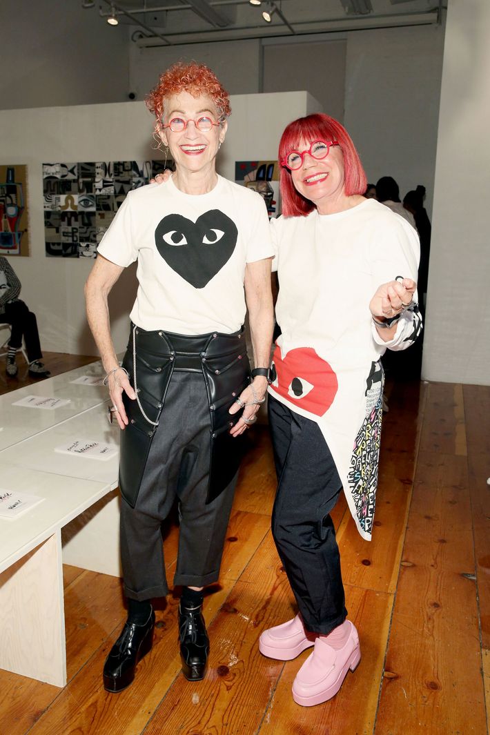 Celebrities wearing hotsell comme des garcons