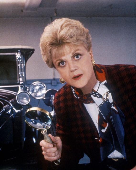 Angela Lansbury in Murder, She Wrote.