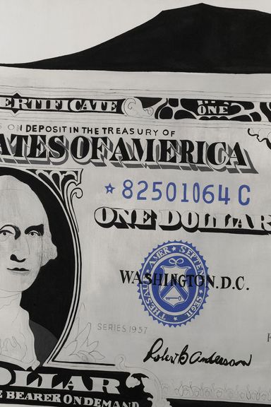 Andy Warhol
Silver Certificate, 1962
Acrylic on canvas
132 x 183 cm.