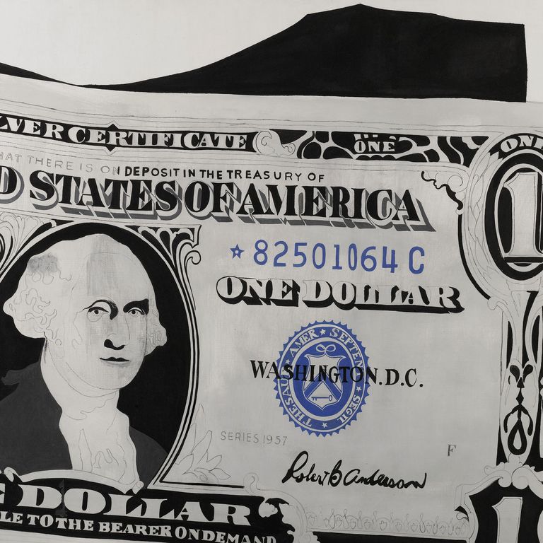 Andy Warhol
Silver Certificate, 1962
Acrylic on canvas
132 x 183 cm.