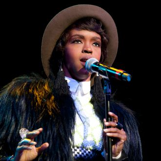 Lauryn Hill performs at the Rock and Roll Hall of Fame tribute concert honoring Aretha Franklin