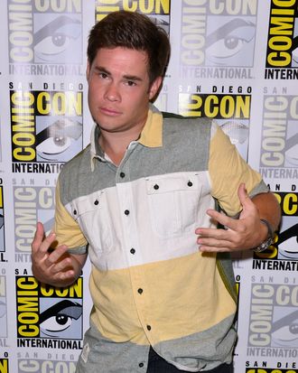 SAN DIEGO, CA - JULY 18: Actor Adam DeVine attends Comedy Central's 'Workaholics' press line at the Hilton San Diego Bayfront Hotel on July 18, 2013 in San Diego, California. (Photo by Jerod Harris/Getty Images)