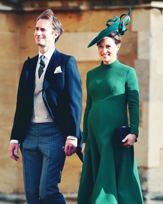 Pippa Middleton and James Matthews at Princess Eugenie's wedding.