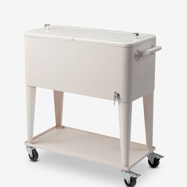 Winado 80 Qt. Outdoor Rolling Cooler Cart Storage Cabinet