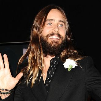 Actor Jared Leto poses in the press room at the 18th annual Hollywood Film Awards at Hollywood Palladium on November 14, 2014 in Hollywood, California. (Photo by Jason LaVeris/FilmMagic)