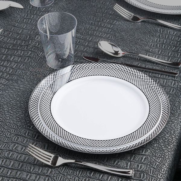 decorative disposable plastic plates