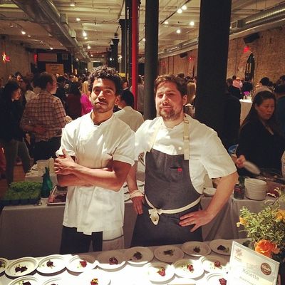 Curtin, at right, at Taste of the LES in April.