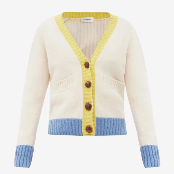 Wales Bonner Johnson Wool V-Neck Cardigan