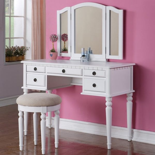 makeup stand with mirror