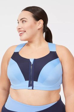 Lane Bryant LIVI Max Support Comfort Zip-Front Sports Bra