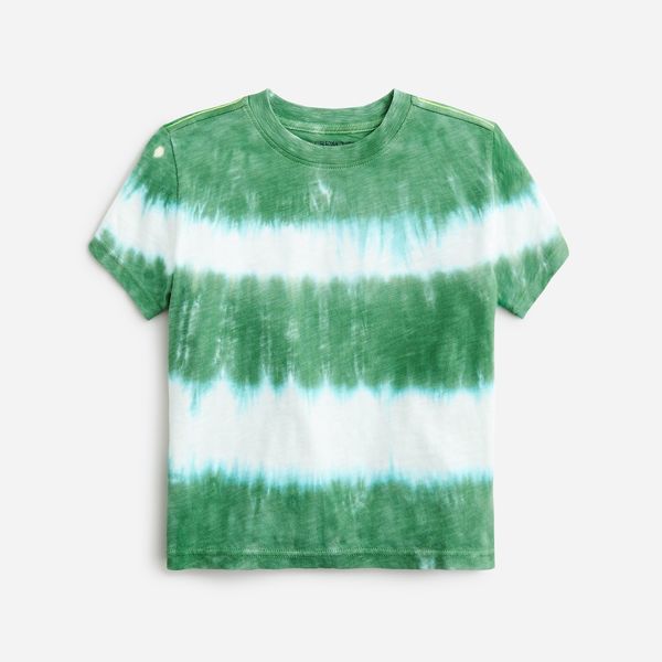 J.Crew Kids' Striped Tie-Dye T-Shirt