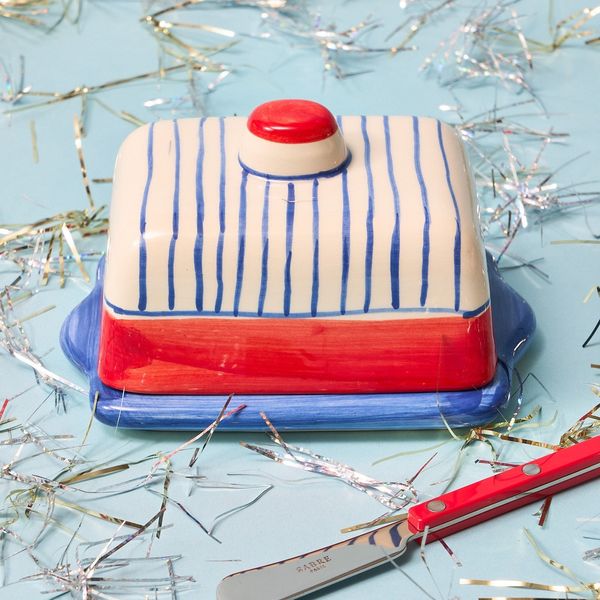 Big Night x Valsa Home Striped Butter Dish