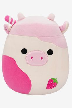 Squishmallows 8-Inch Select Series Caedyn the Strawberry Milk Scented Cow