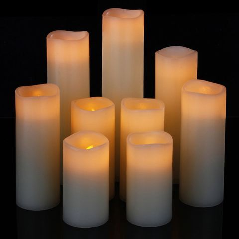 Flameless Candles, Battery Candles Set Candles Dancing Flame With Remote Timer by Comenzar (Ivory)