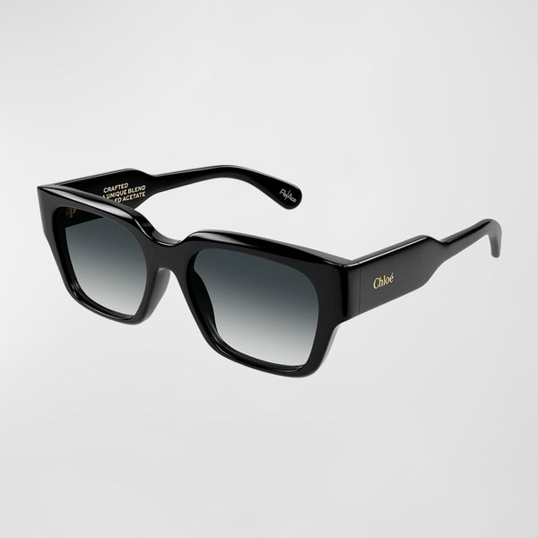 Chloe Acetate Rectangle Sunglasses