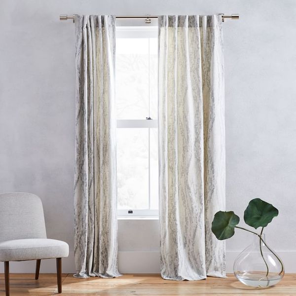 patterned drapes and curtains