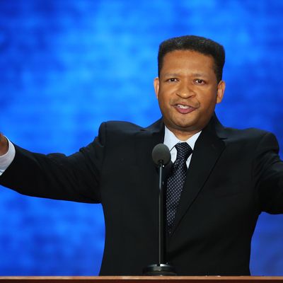 TAMPA, FL - AUGUST 28: Former U.S. Rep. Artur Davis speaks during the Republican National Convention at the Tampa Bay Times Forum on August 28, 2012 in Tampa, Florida. Today is the first full session of the RNC after the start was delayed due to Tropical Storm Isaac. (Photo by Mark Wilson/Getty Images)