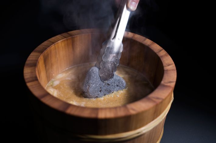 The Mount Fuji rocks bringing the soup to a boil.