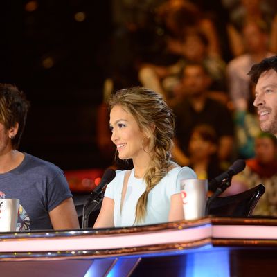  L-R: Keith Urban, Jennifer Lopez and Harry Connick, Jr. on AMERICAN IDOL XIII airing Wednesday, March 19.