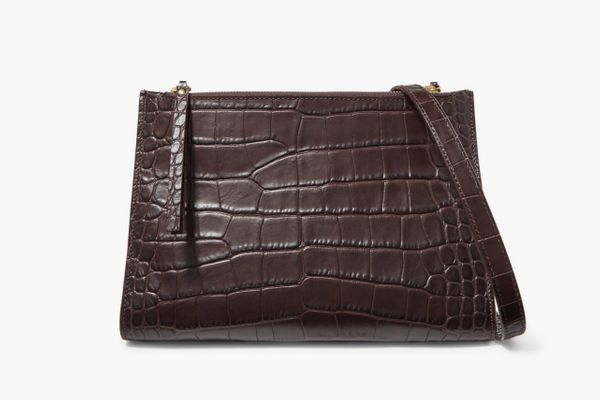 Nanushka Izabel Croc-effect Leather Shoulder Bag
