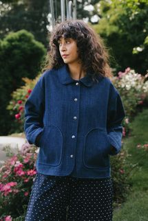 Rosarium Forage Jacket in Deep Indigo Denim