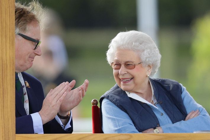 Queen Elizabeth at the Royal Windsor Horse Show.