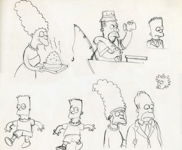 See Early Sketches of Eleven Famous Cartoon Characters