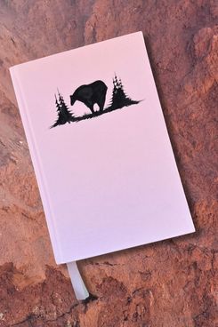 4Kinship Hand Painted Bear Essential Linen Notebooks by Diné Artist Emily Jacket