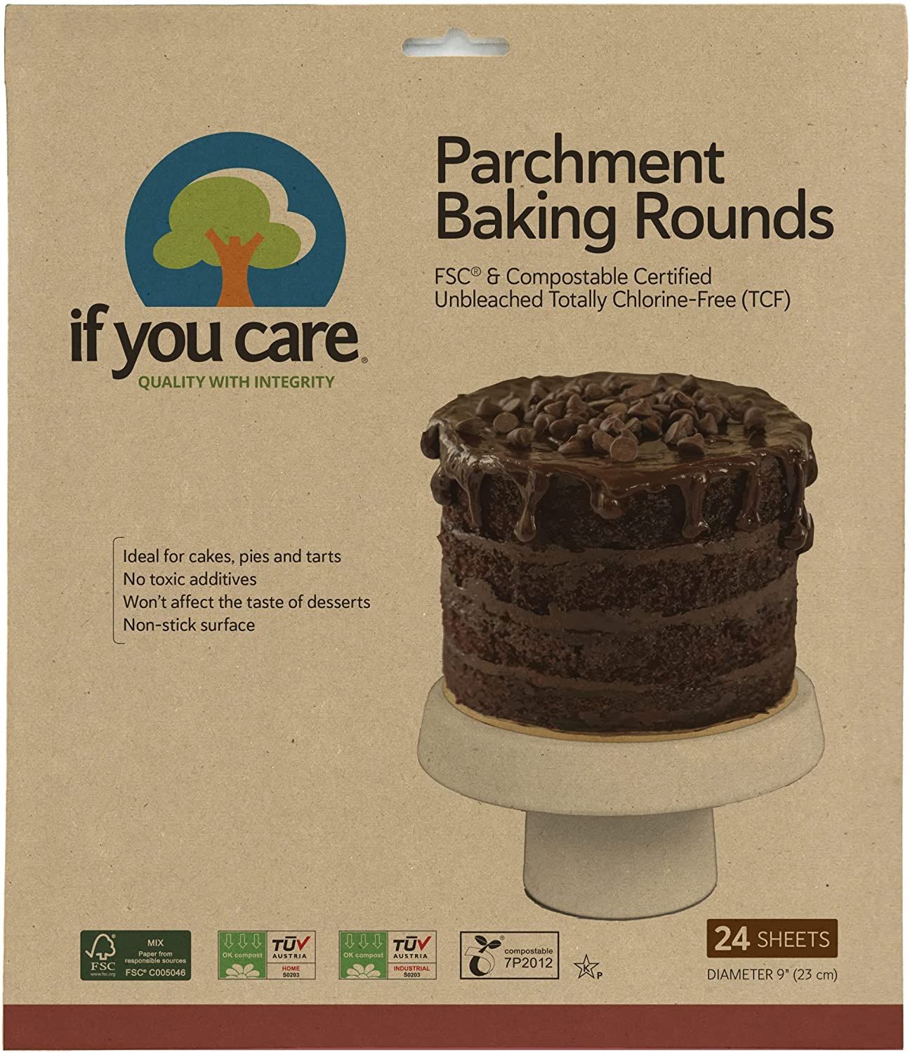 Parchment Baking Sheets - Organic 8 Parchment Rounds | Just.Find.Best