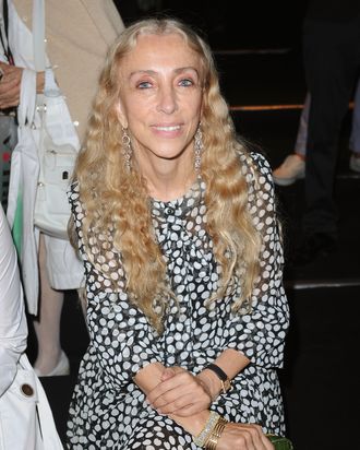 Editor-in-chief of Vogue Italy Franca Sozzani attends the Ermanno Scervino Spring/Summer 2012 fashion show as part Milan Womenswear Fashion Week on September 22, 2011 in Milan, Italy.