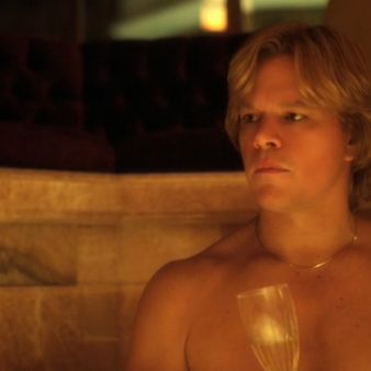 This first soak with Liberace is just one of the many times Damon will appear in a hot tub. This time, he's fresh as a newborn.
