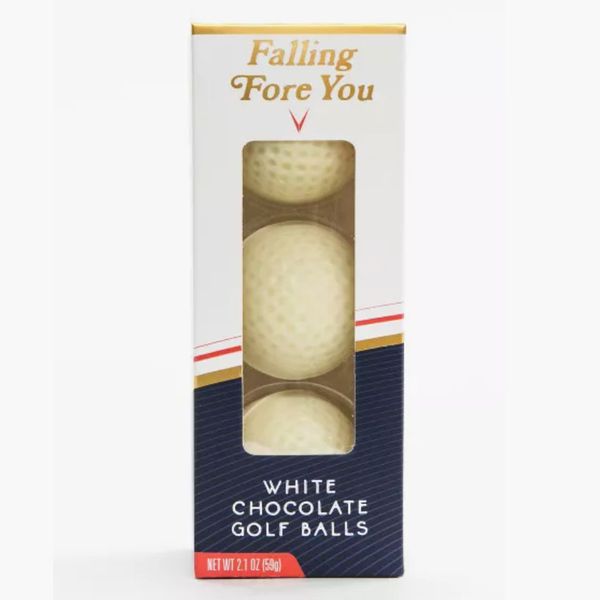 Maud Borup Falling Fore You Valentine's Day White Chocolate Golf Balls