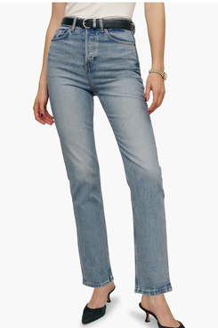 Reformation Cynthia High-Waist Straight Leg Jeans