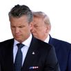 President Trump and Pete Hegseth