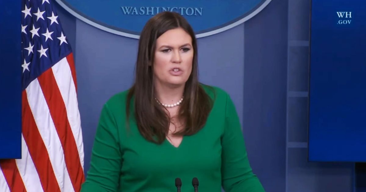 Sarah Huckabee Sanders Learns the Perils of Wearing Green