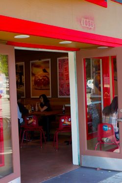 Sandwiched between Extreme Pizza and Fondue Cowboy, on Folsom between 6th and 7th, you'll find this place already busy most afternoons.