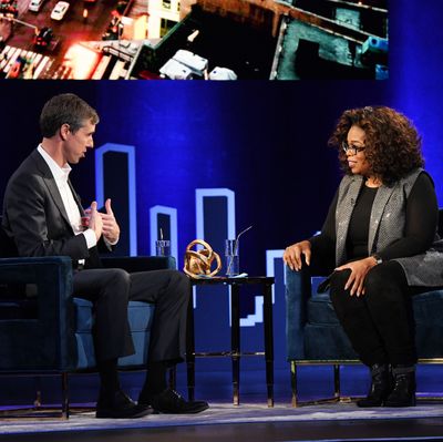 Beto O'Rourke and Oprah Winfrey.
