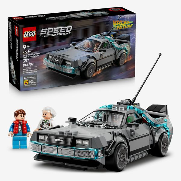 LEGO Speed Champions Time Machine from Back to the Future Building Toy for Kids