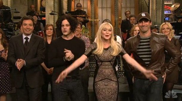 To Discuss: Lindsay Lohan's Non-Disastrous SNL Outfits