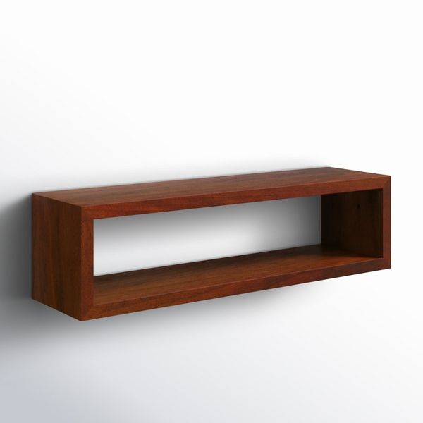 Robin Solid Wood Floating Shelf - Walnut