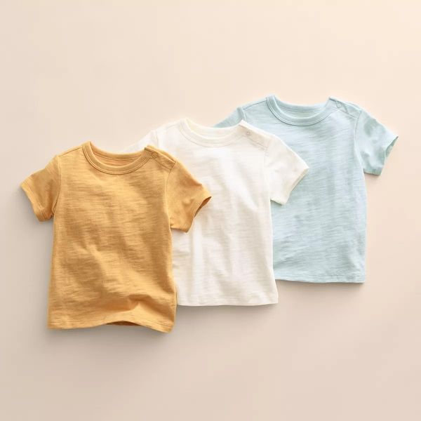 10-Pack Organic Cotton Short Sleeve T-shirts 3T / Bright White