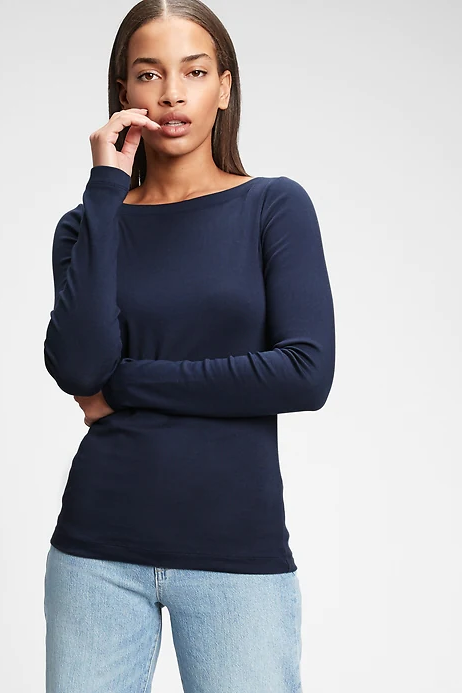 Womens Henley Scoop V Neck Button Ribbed Long Sleeve Slim Fit Basic Stretch Basic Tees Solid Top Shirt 