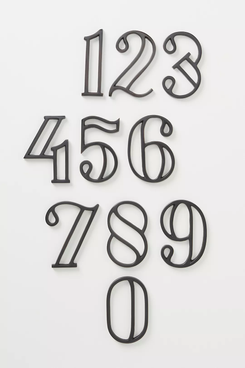 Anthropologie Home Camille House Numbers (Black)