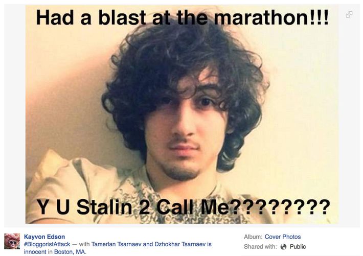 The Weird World Of Kayvon Edson The Performance Artist And Mental Patient Behind The Boston Bomber Anniversary Hoax