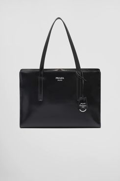Prada Re-Edition 1995 Brushed-Leather Large Handbag