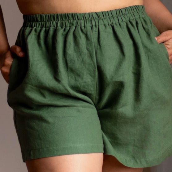 Sotela Linen Papaya Shorts